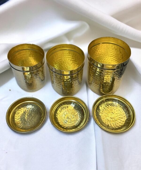 brass dabba set