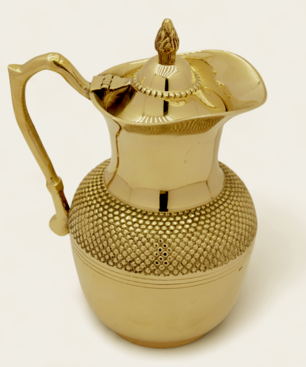 Pure Brass Water Jug with Lid